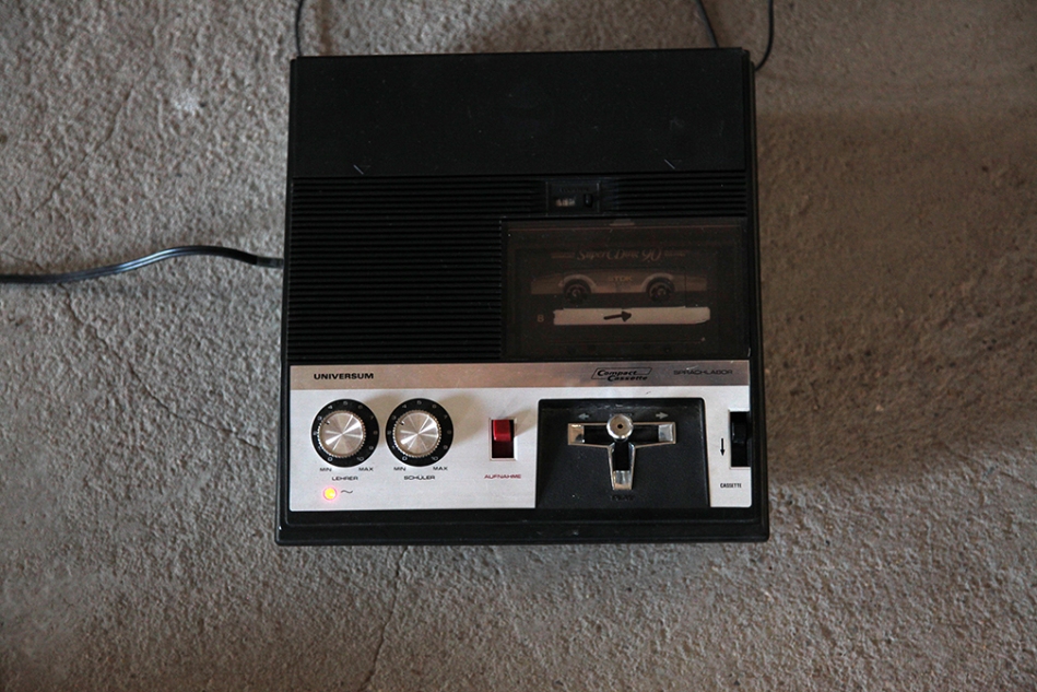 cassette deck with joystick